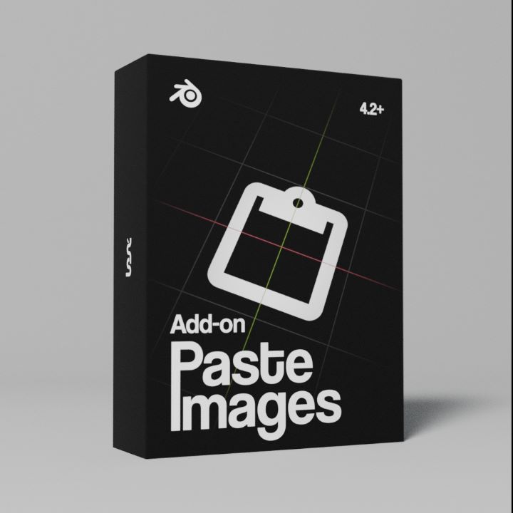 Paste Images Add-on for Blender 4.2+